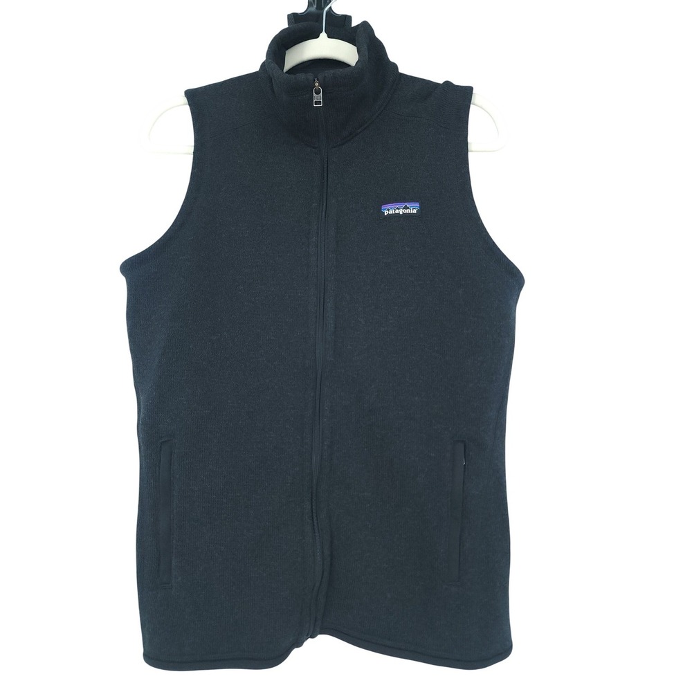 Patagonia Better Sweater Vest Mens M Black Unisex Full Zip Fleece Hiking Outdoor